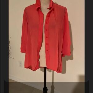 Elon medium pink shirt cutout on back 780